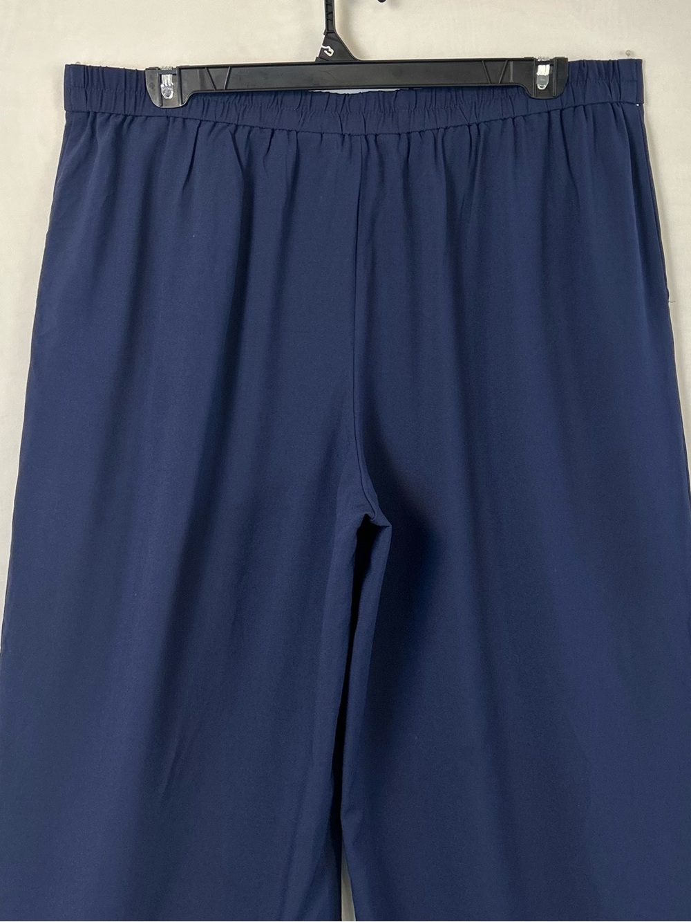 New BEAUTIFUL by Lawrence Zarian Navy Blue Pull-On Wide Leg Pants XL - Picture 7 of 12